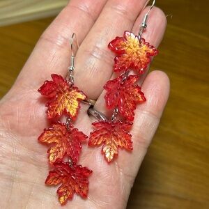 3/$25 Maple Leaf Drop Earrings